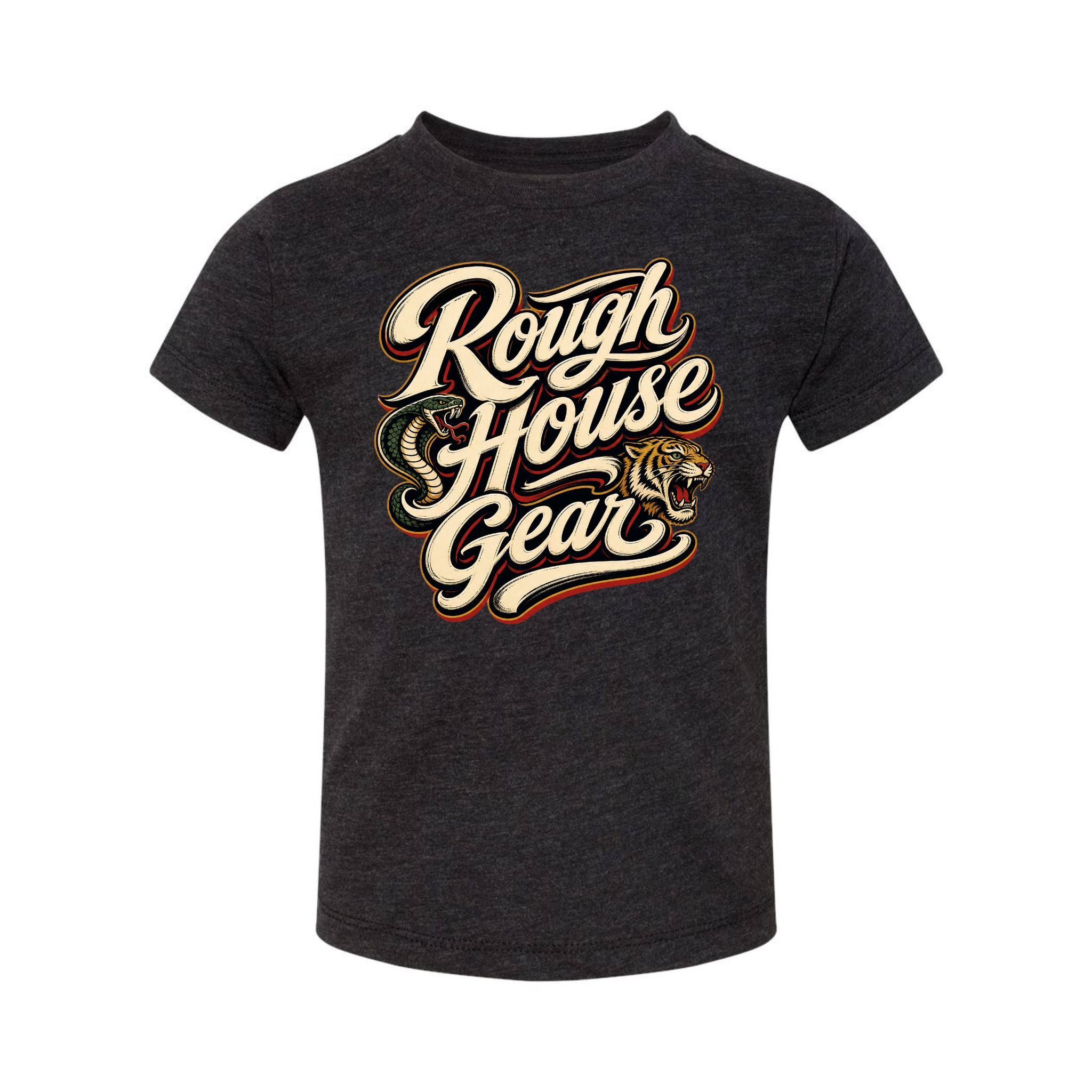 RHG Tiger & Snake Script | Essentials Shirt | ROUGH HOUSE GEAR