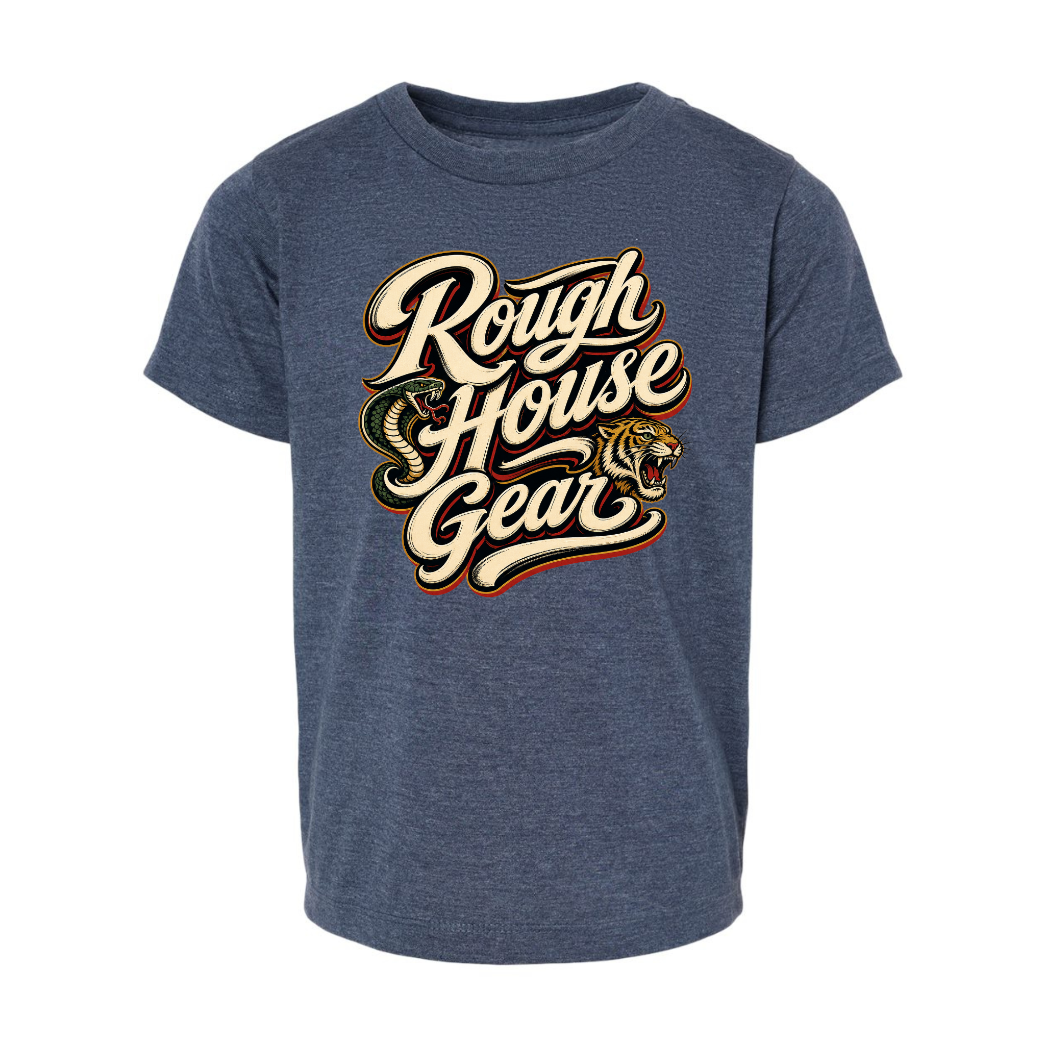 RHG Tiger & Snake Script | Essentials Shirt | ROUGH HOUSE GEAR