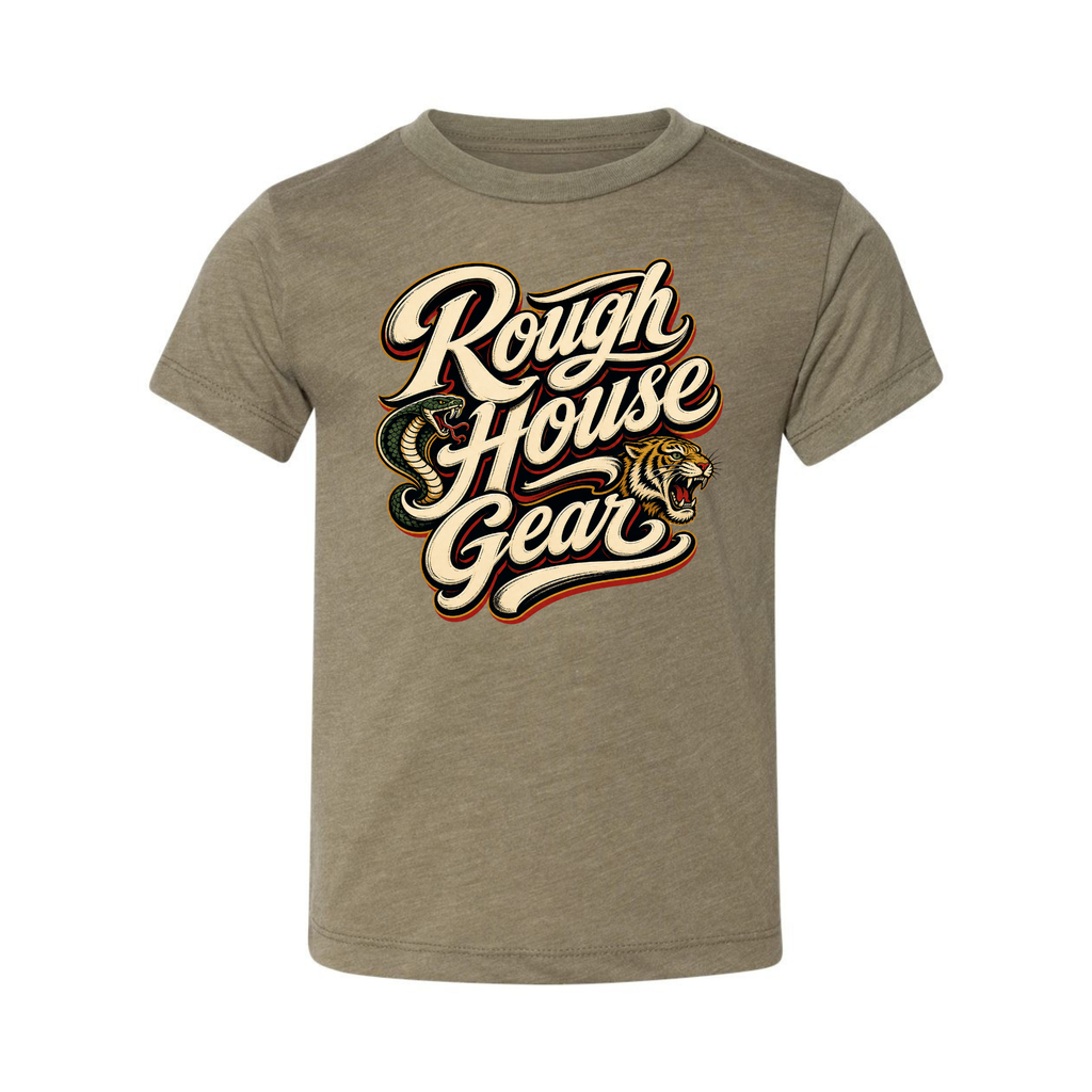 RHG Tiger & Snake Script | Essentials Shirt | ROUGH HOUSE GEAR