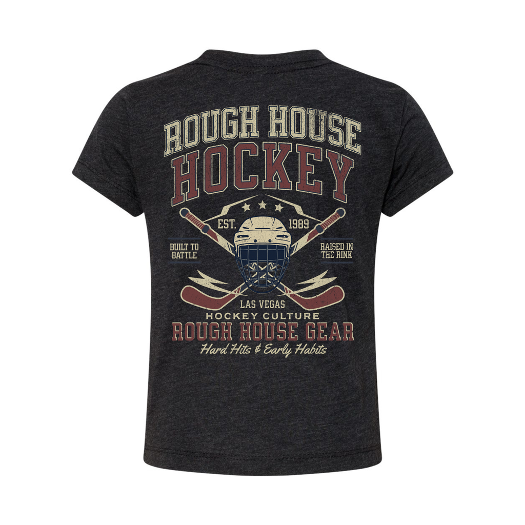 Hard Hits & Early Habits | Youth Hockey Shirt | ROUGH HOUSE GEAR