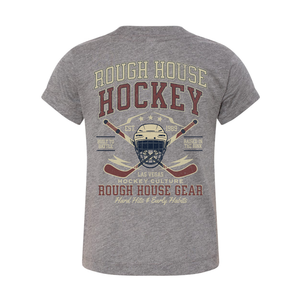 Hard Hits & Early Habits | Youth Hockey Shirt | ROUGH HOUSE GEAR