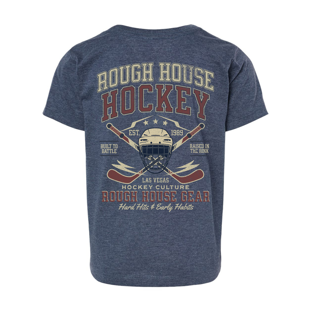 Hard Hits & Early Habits | Youth Hockey Shirt | ROUGH HOUSE GEAR