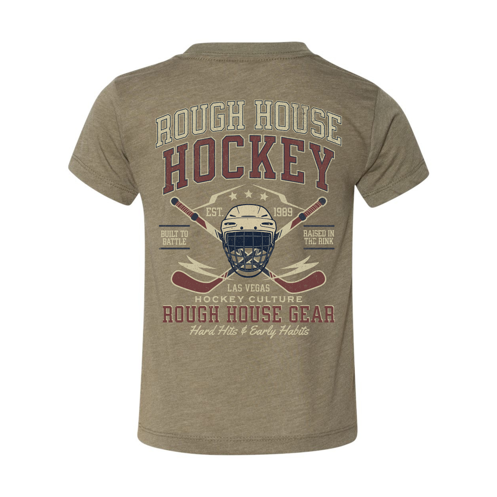 Hard Hits & Early Habits | Youth Hockey Shirt | ROUGH HOUSE GEAR