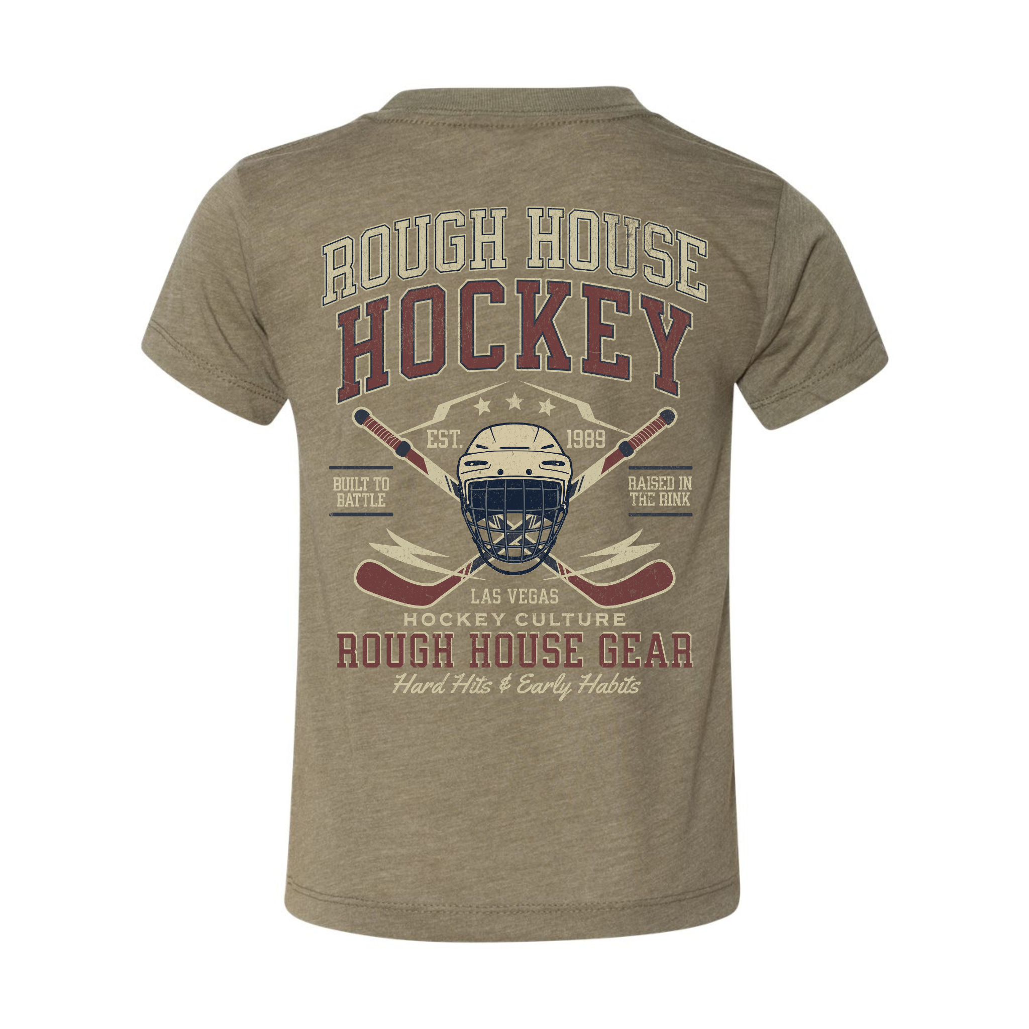 Hard Hits & Early Habits | Youth Hockey Shirt | ROUGH HOUSE GEAR